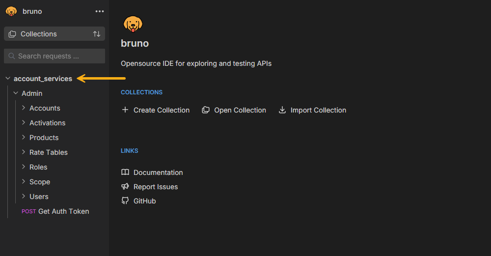 account services collection
