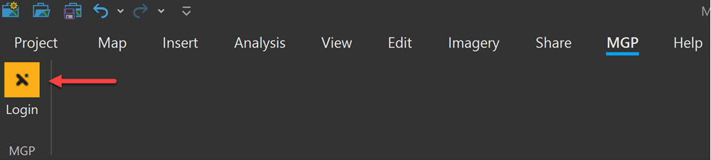 MGP log in button