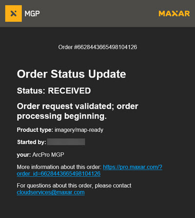 archive order confirmation