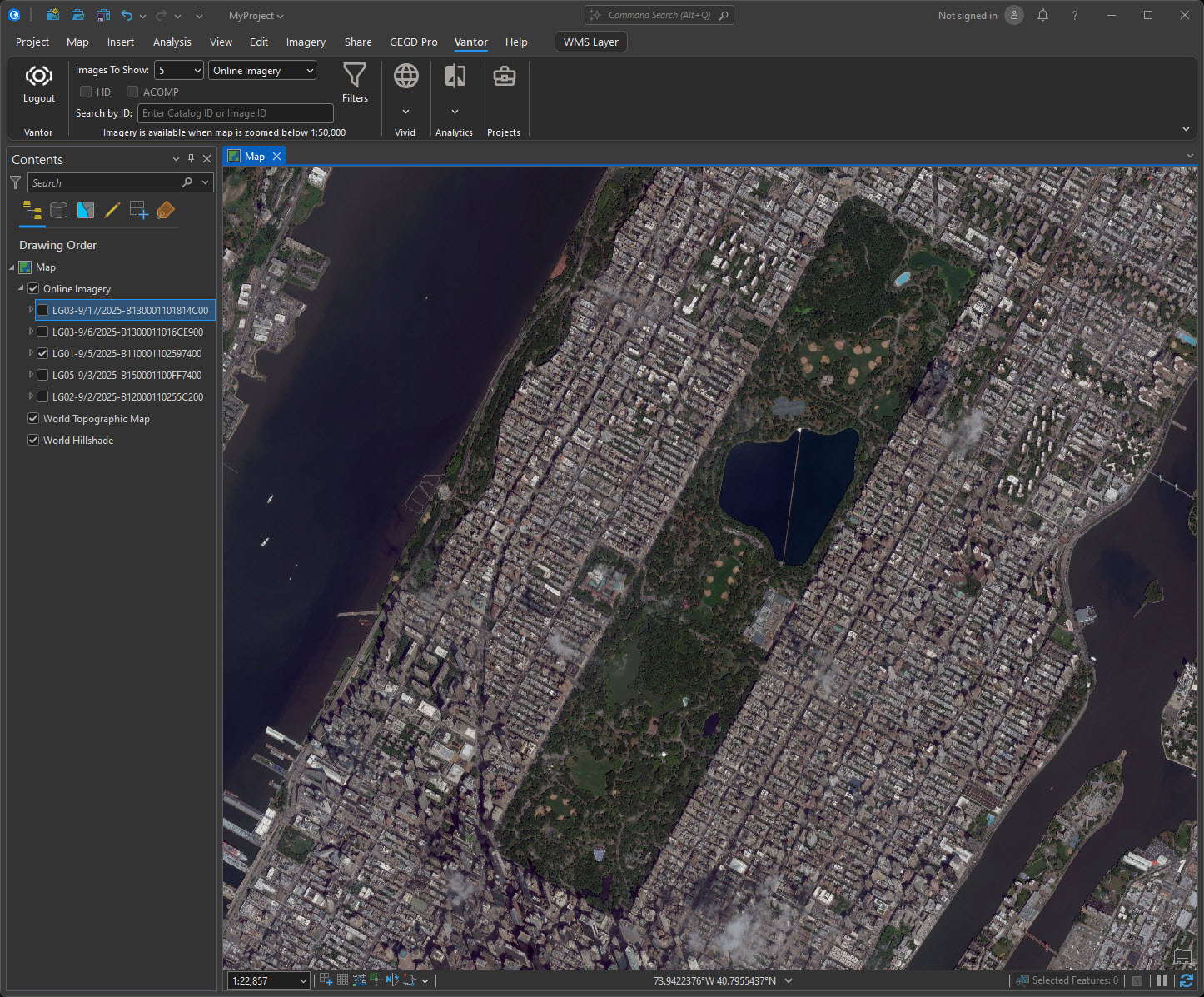 Online imagery over San Diego