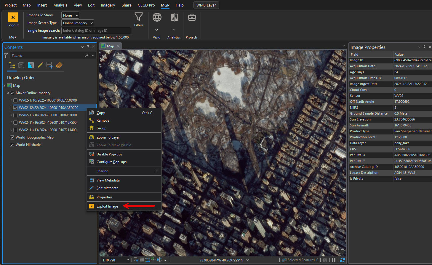 right click image, then select exploit image