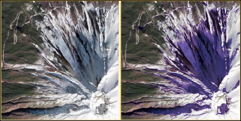 terrain shadow before and after