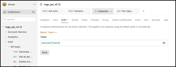 Bearer Token auth method