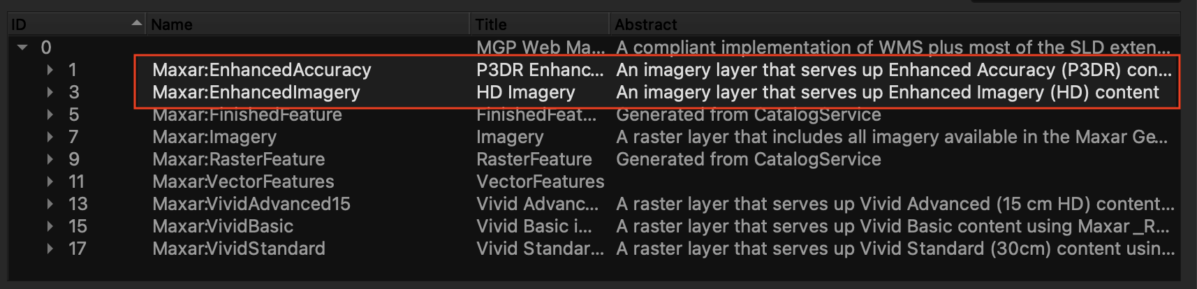Enhanced WMS Layers