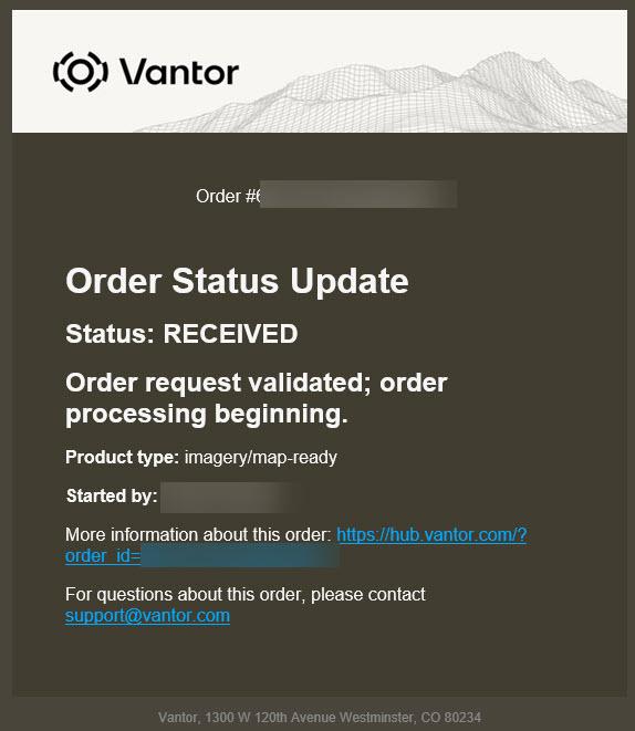archive order confirmation
