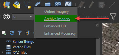 archive imagery dropdown