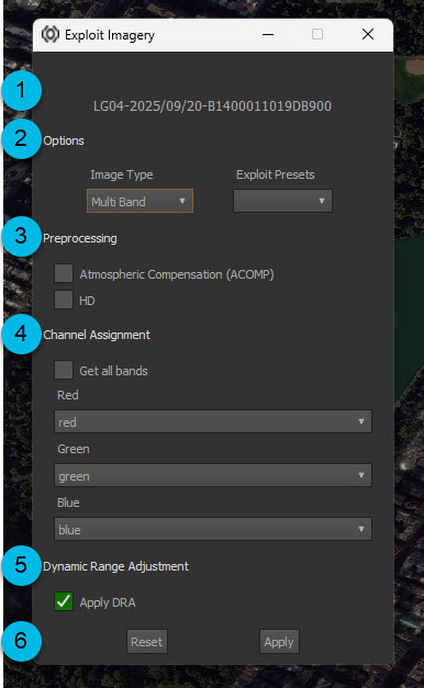 Exploit menu options