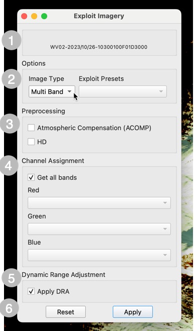 Exploit menu options