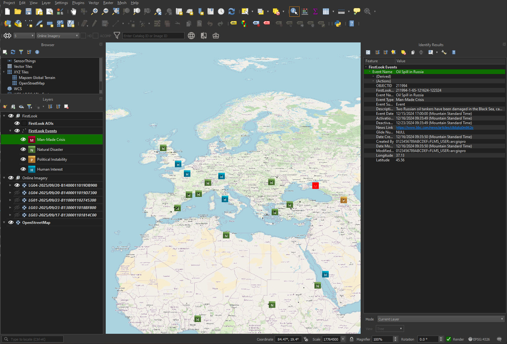 FirstLook layers