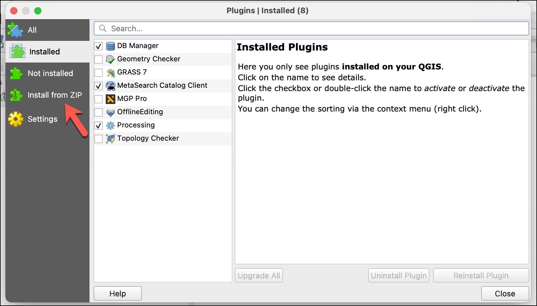 install from zip