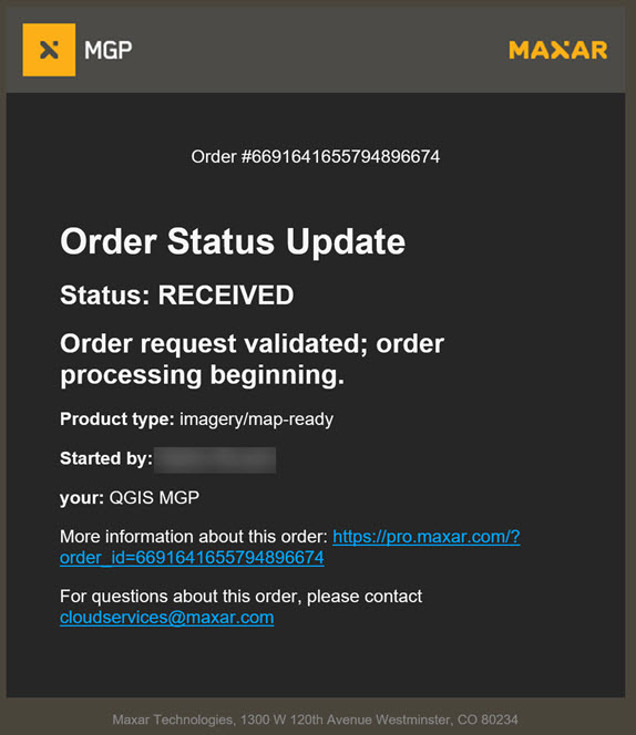 archive order confirmation