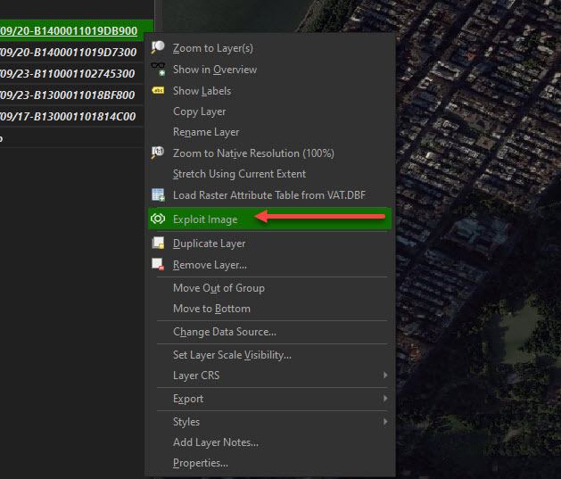 right click image, then select exploit image